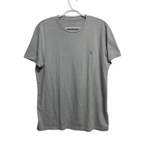 All‎ Saints gray basic cotton crew T shirt mens large classic normcore luxury